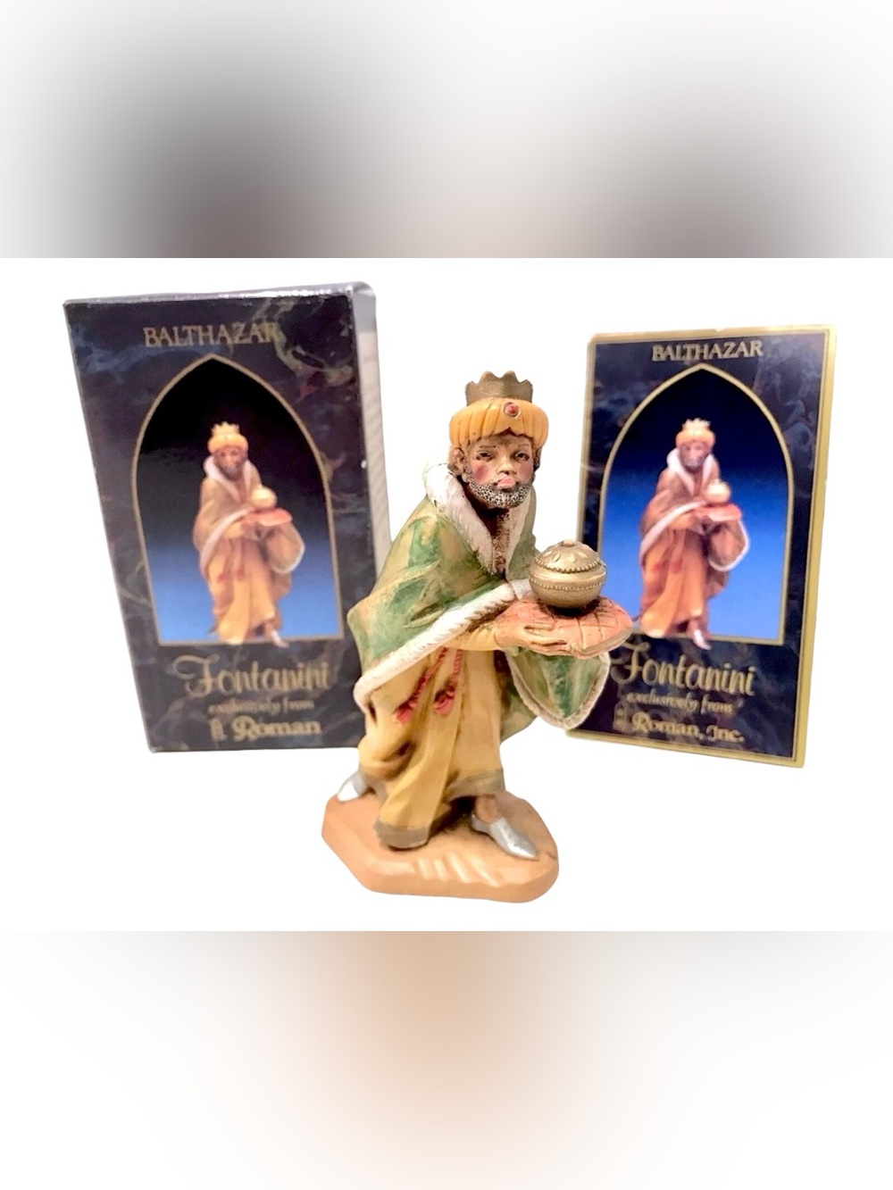 Fontanini 1992 Balthazar King With Censor Depose Christmas Nativity Figure 72516